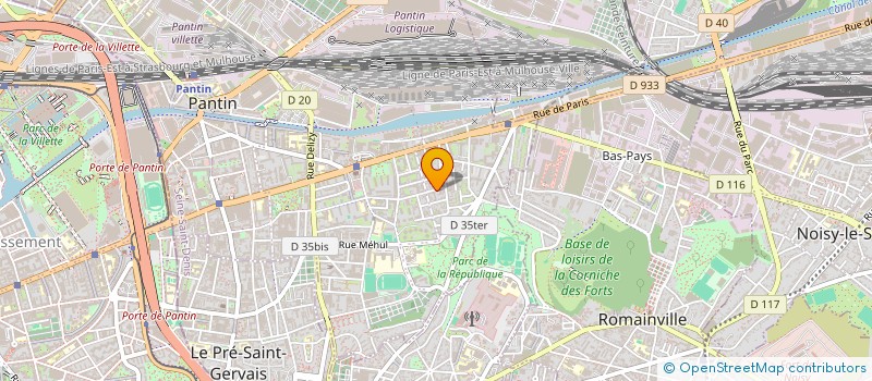 localisation de l'entreprise MONSIEUR SAMIR TOUATIOUI  PANTIN