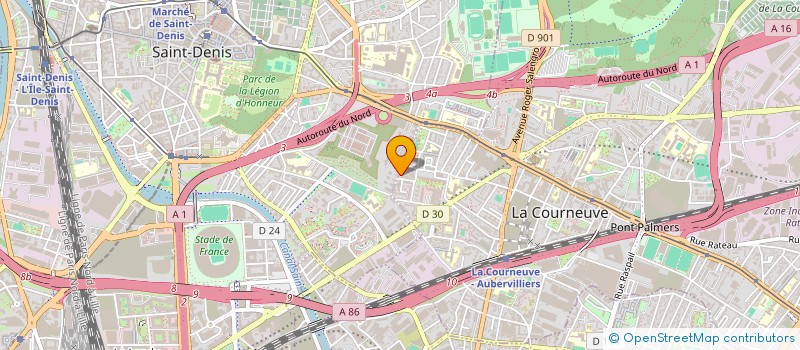 localisation de l'entreprise MONSIEUR SAMIR YAHIAOUI à LA COURNEUVE