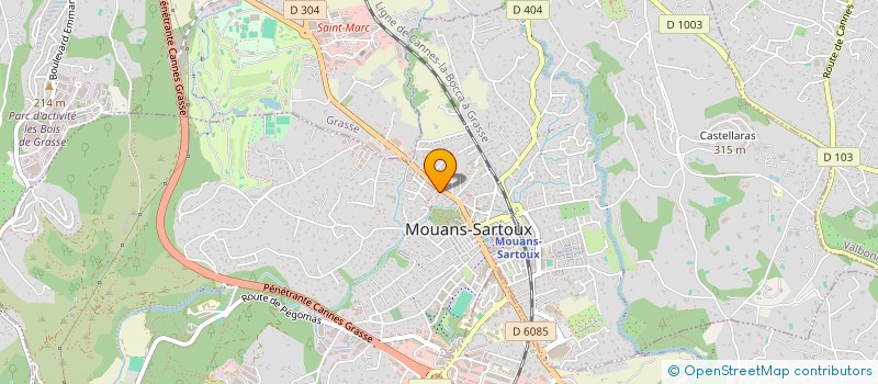 localisation de l'entreprise MONSIEUR SAMIR ZAGHOUANI  MOUANS-SARTOUX