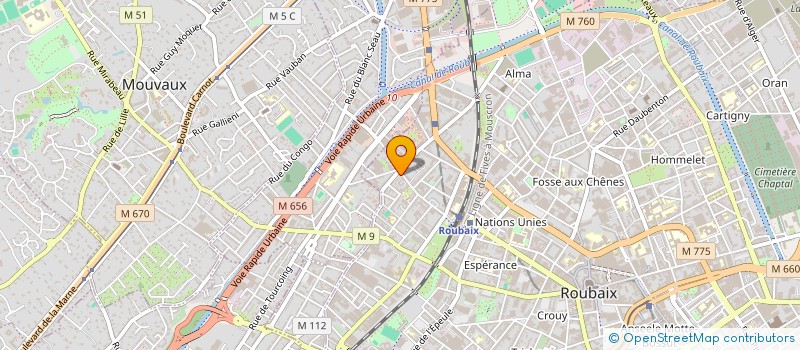 localisation de l'entreprise MONSIEUR SAMIR ZAOUIA  ROUBAIX