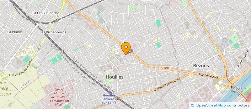 localisation de l'entreprise MONSIEUR SAMIRTAZA RAJA  HOUILLES