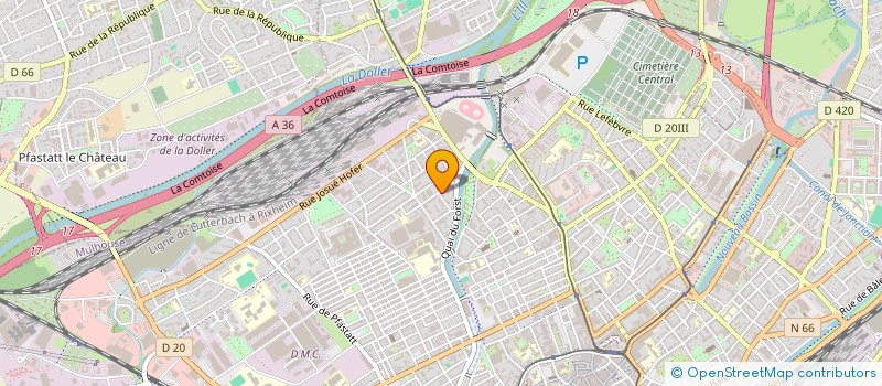 localisation de l'entreprise MONSIEUR SAMIULLAH ASADI  MULHOUSE