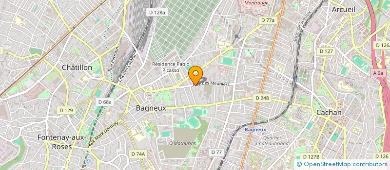 localisation de l'entreprise MONSIEUR SAMIULLAH BAHRAM à BAGNEUX