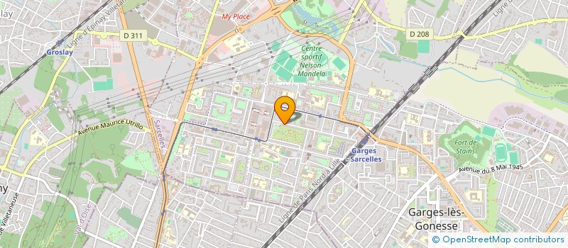 localisation de l'entreprise MONSIEUR SAMMUEL SENEJUSTE  SARCELLES