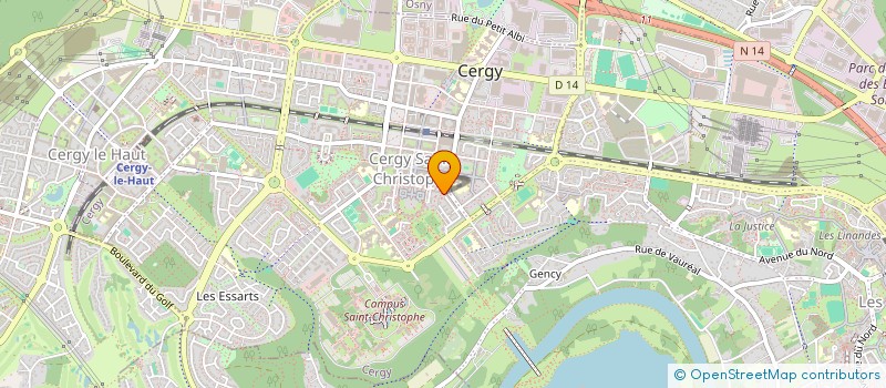 localisation de l'entreprise MONSIEUR SAMMUEL YIGBEDEG  CERGY