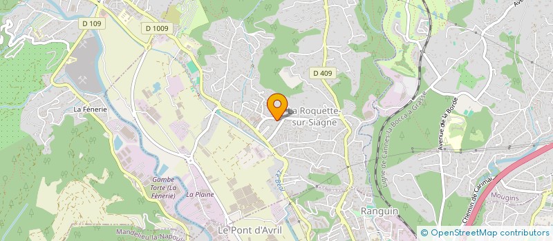 localisation de l'entreprise MONSIEUR SAMMY CURTI à LA ROQUETTE-SUR-SIAGNE