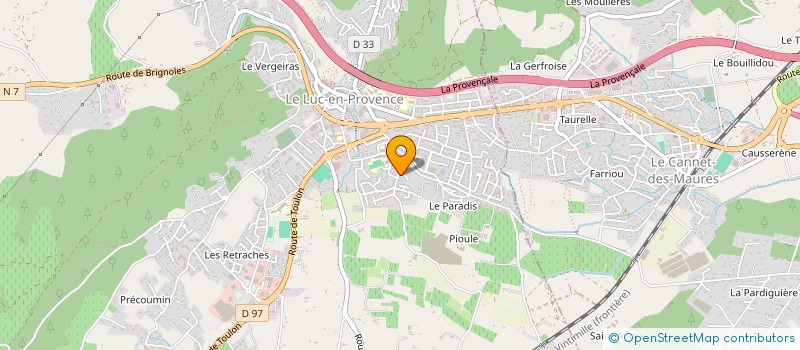 localisation de l'entreprise MONSIEUR SAMMY DESHAYS  LE LUC