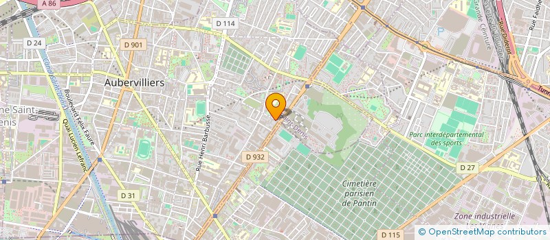 localisation de l'entreprise MONSIEUR SAMMY GIRMA  AUBERVILLIERS