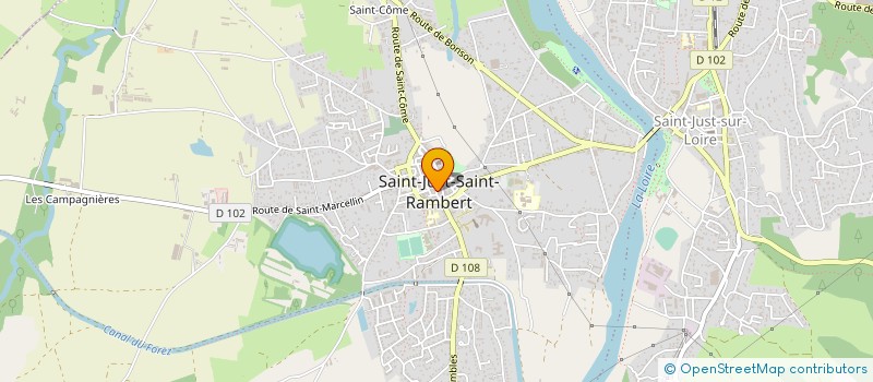 localisation de l'entreprise MONSIEUR SAMMY MOUTON  SAINT-JUST-SAINT-RAMBERT