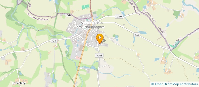 localisation de l'entreprise MONSIEUR SAMMY PROUTEAU  SAINT-PIERRE-DES-ECHAUBROGNES