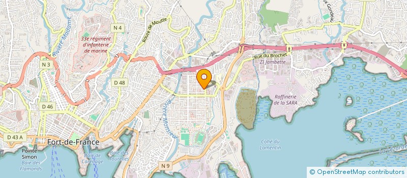 localisation de l'entreprise MONSIEUR SAMORY LUGIERY  FORT-DE-FRANCE