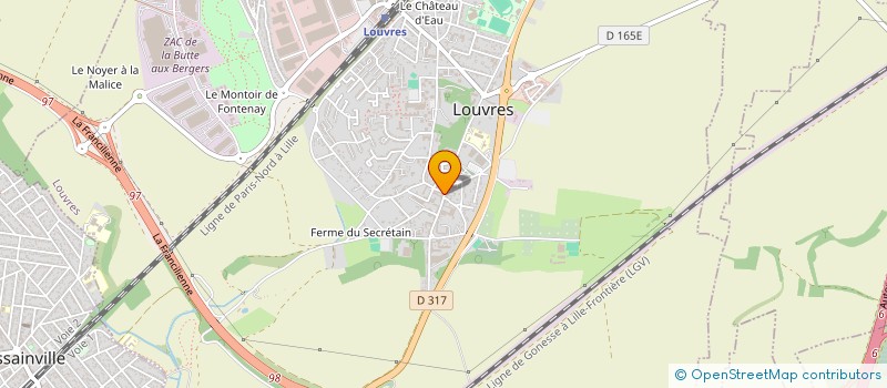 localisation de l'entreprise MONSIEUR SAMOUKA CAMARA à LOUVRES