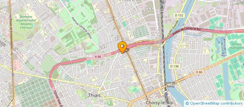 localisation de l'entreprise MONSIEUR SAMPHANE PHOMVEHA  THIAIS