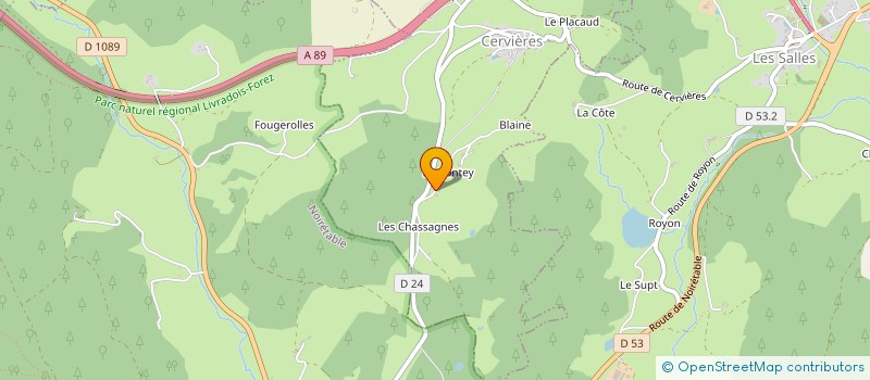 localisation de l'entreprise MONSIEUR SAMSON CHARNEAU  CERVIERES