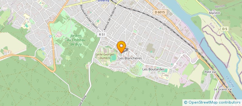 localisation de l'entreprise MONSIEUR SAMSOOR HASHEMI  VERNON