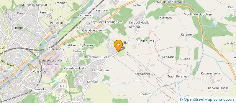 localisation de l'entreprise MONSIEUR SAMUEL ABGRALL  PENCRAN