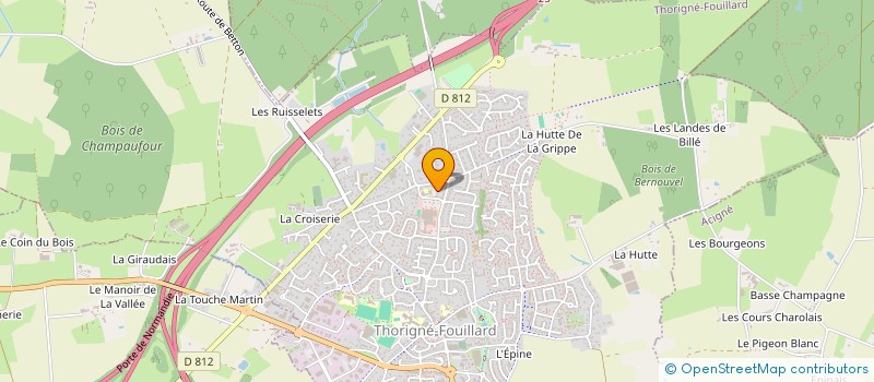 localisation de l'entreprise MONSIEUR SAMUEL ADAM  THORIGNE-FOUILLARD