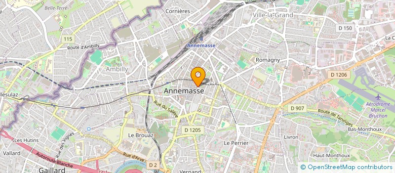 localisation de l'entreprise MONSIEUR SAMUEL AIGREFEUILLE  ANNEMASSE