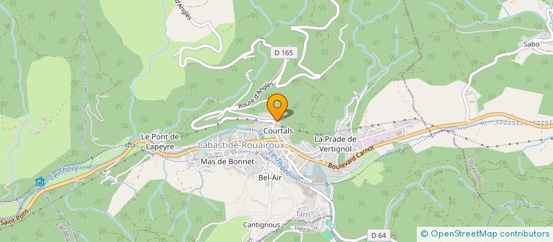 localisation de l'entreprise MONSIEUR SAMUEL AINOUZ à LABASTIDE-ROUAIROUX
