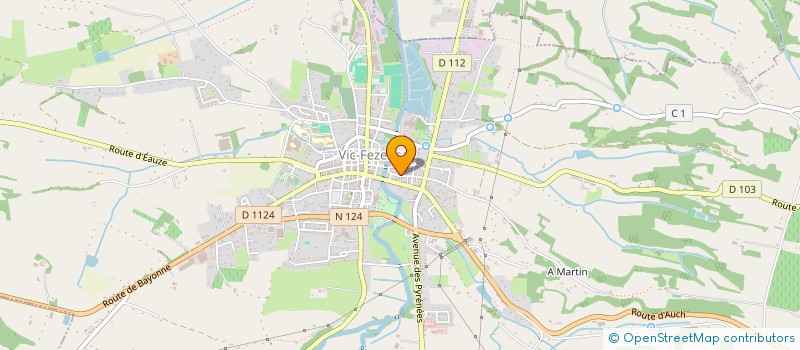 localisation de l'entreprise MONSIEUR SAMUEL ALINE  VIC-FEZENSAC