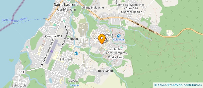 localisation de l'entreprise MONSIEUR SAMUEL ATENSA à SAINT-LAURENT-DU-MARONI