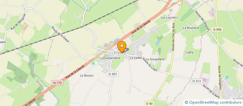 localisation de l'entreprise MONSIEUR SAMUEL AUBERT  PRECEY