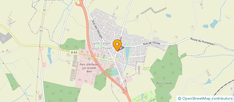 localisation de l'entreprise MONSIEUR SAMUEL AUGER à SAINT-LEGER-SOUS-CHOLET