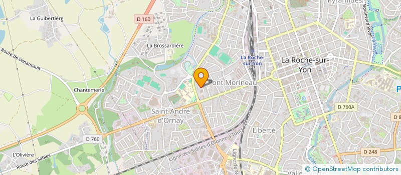 localisation de l'entreprise MONSIEUR SAMUEL BARANGER à LA ROCHE-SUR-YON