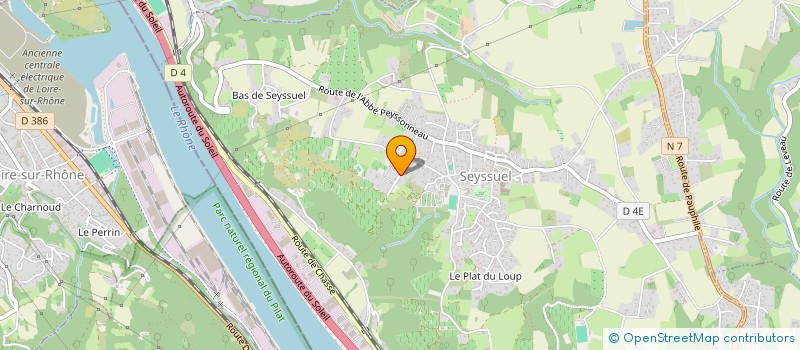 localisation de l'entreprise MONSIEUR SAMUEL BAROUX  SEYSSUEL