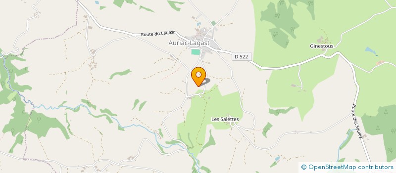 localisation de l'entreprise MONSIEUR SAMUEL BARTHES  AURIAC-LAGAST