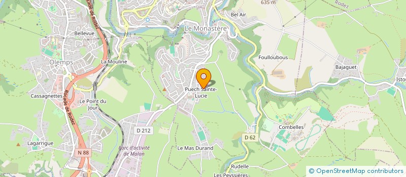 localisation de l'entreprise MONSIEUR SAMUEL BAUGUIL  LE MONASTERE