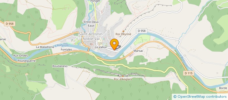 localisation de l'entreprise MONSIEUR SAMUEL BAYLET  SAINT-ANTONIN-NOBLE-VAL