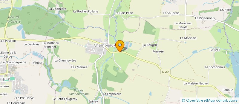 localisation de l'entreprise MONSIEUR SAMUEL BEAUGEARD  CHAMPEAUX