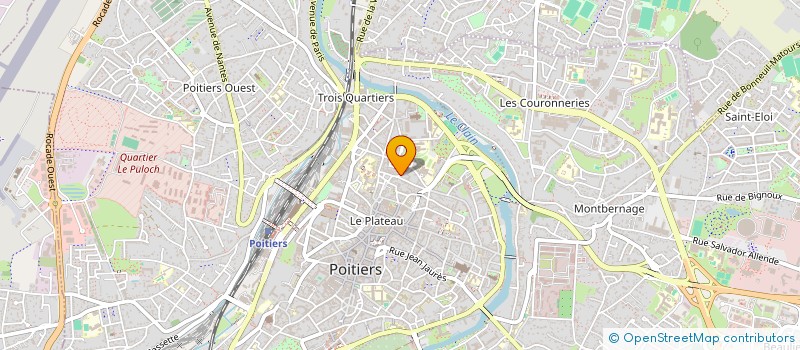 localisation de l'entreprise MONSIEUR SAMUEL BELL  POITIERS