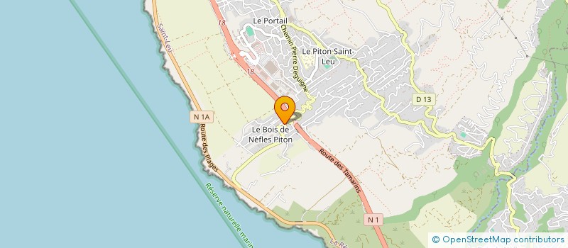 localisation de l'entreprise MONSIEUR SAMUEL BENARD à SAINT-LEU