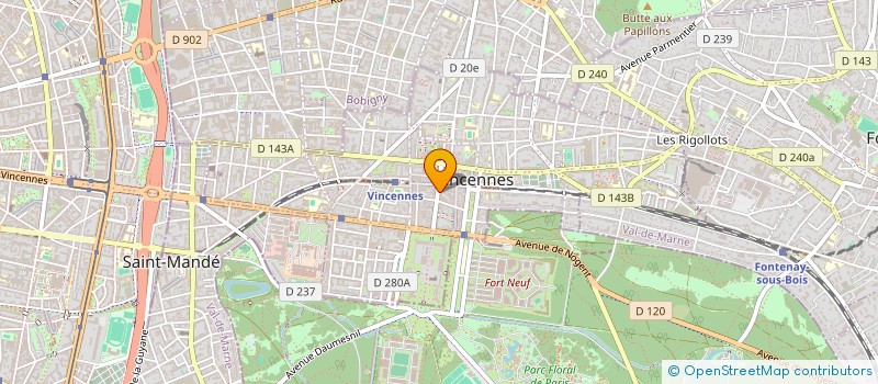 localisation de l'entreprise MONSIEUR SAMUEL BENISTY à VINCENNES