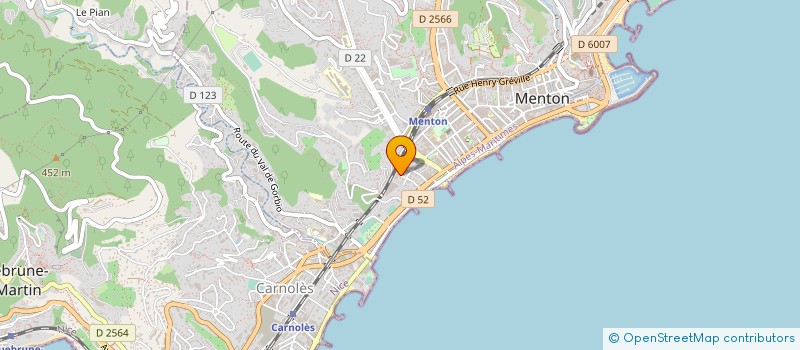 localisation de l'entreprise MONSIEUR SAMUEL BENSOUSSAN  MENTON