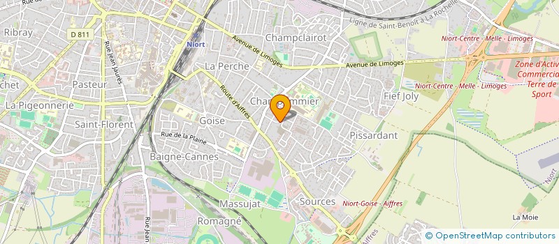 localisation de l'entreprise MONSIEUR SAMUEL BERTEAU  NIORT