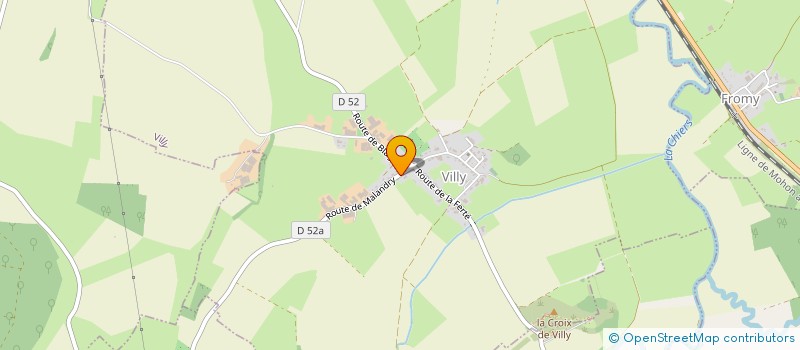 localisation de l'entreprise MONSIEUR SAMUEL BERTIN  VILLY