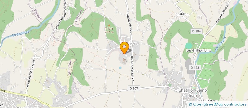 localisation de l'entreprise MONSIEUR SAMUEL BESSON  TRIORS