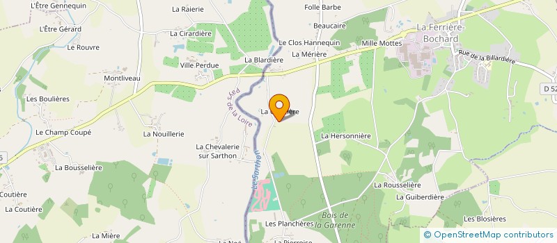 localisation de l'entreprise MONSIEUR SAMUEL BETTON à LA FERRIERE-BOCHARD
