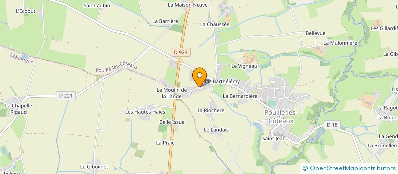 localisation de l'entreprise MONSIEUR SAMUEL BEZIAU à POUILLE-LES-COTEAUX