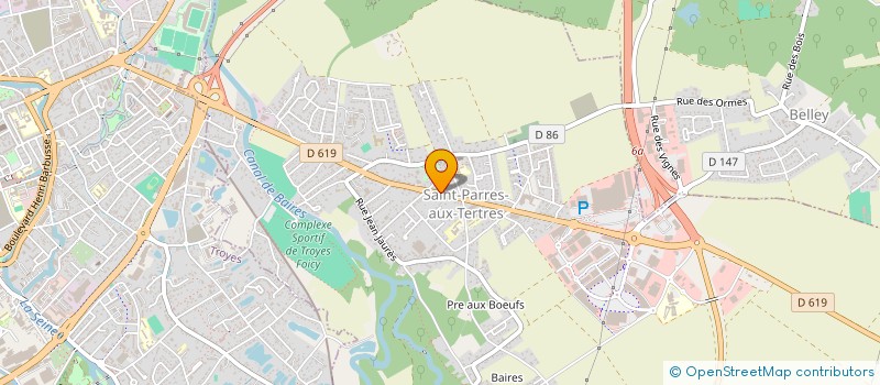 localisation de l'entreprise MONSIEUR SAMUEL BIENAIME  SAINT-PARRES-AUX-TERTRES