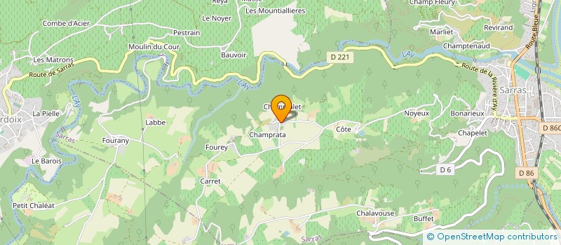 localisation de l'entreprise MONSIEUR SAMUEL BILLON à SARRAS
