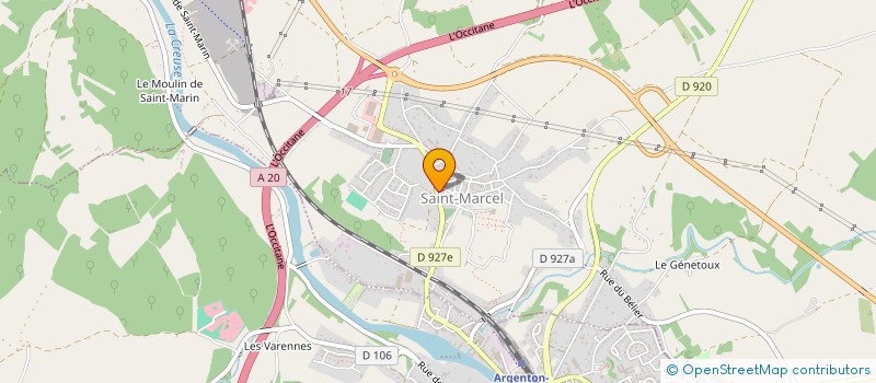 localisation de l'entreprise MONSIEUR SAMUEL BINET  SAINT-MARCEL