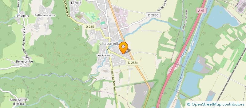 localisation de l'entreprise MONSIEUR SAMUEL BLANC-GONNET  CHAPAREILLAN