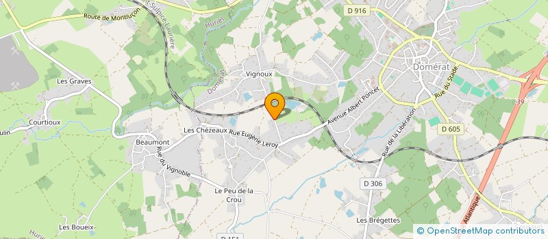 localisation de l'entreprise MONSIEUR SAMUEL BOCQUET à DOMERAT