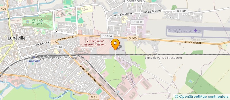 localisation de l'entreprise MONSIEUR SAMUEL BOSSENAUER  LUNEVILLE