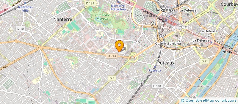 localisation de l'entreprise MONSIEUR SAMUEL BOUDHOU  NANTERRE