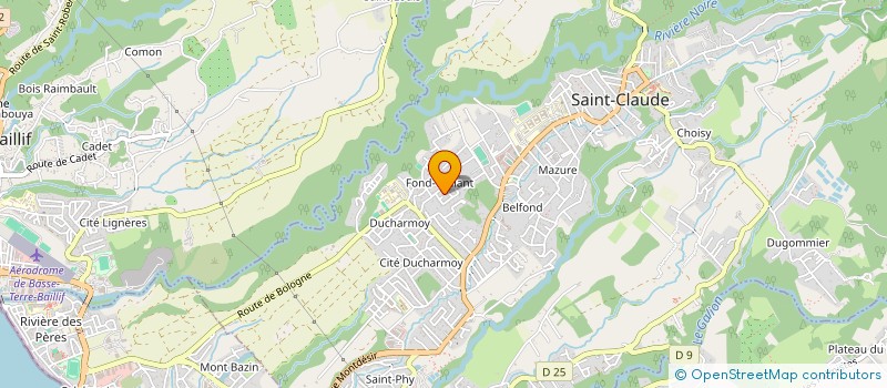localisation de l'entreprise MONSIEUR SAMUEL BOUGOUNEAU à SAINT-CLAUDE